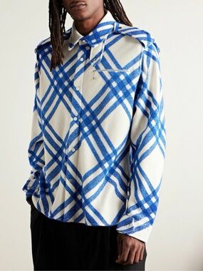 Burberry Fall/Winter 2023 Check Wool Shirt ‘Knight’